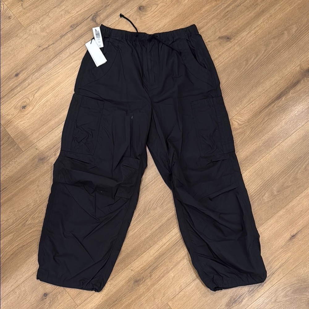 TNA Black Flare Pants with Relaxed Fit